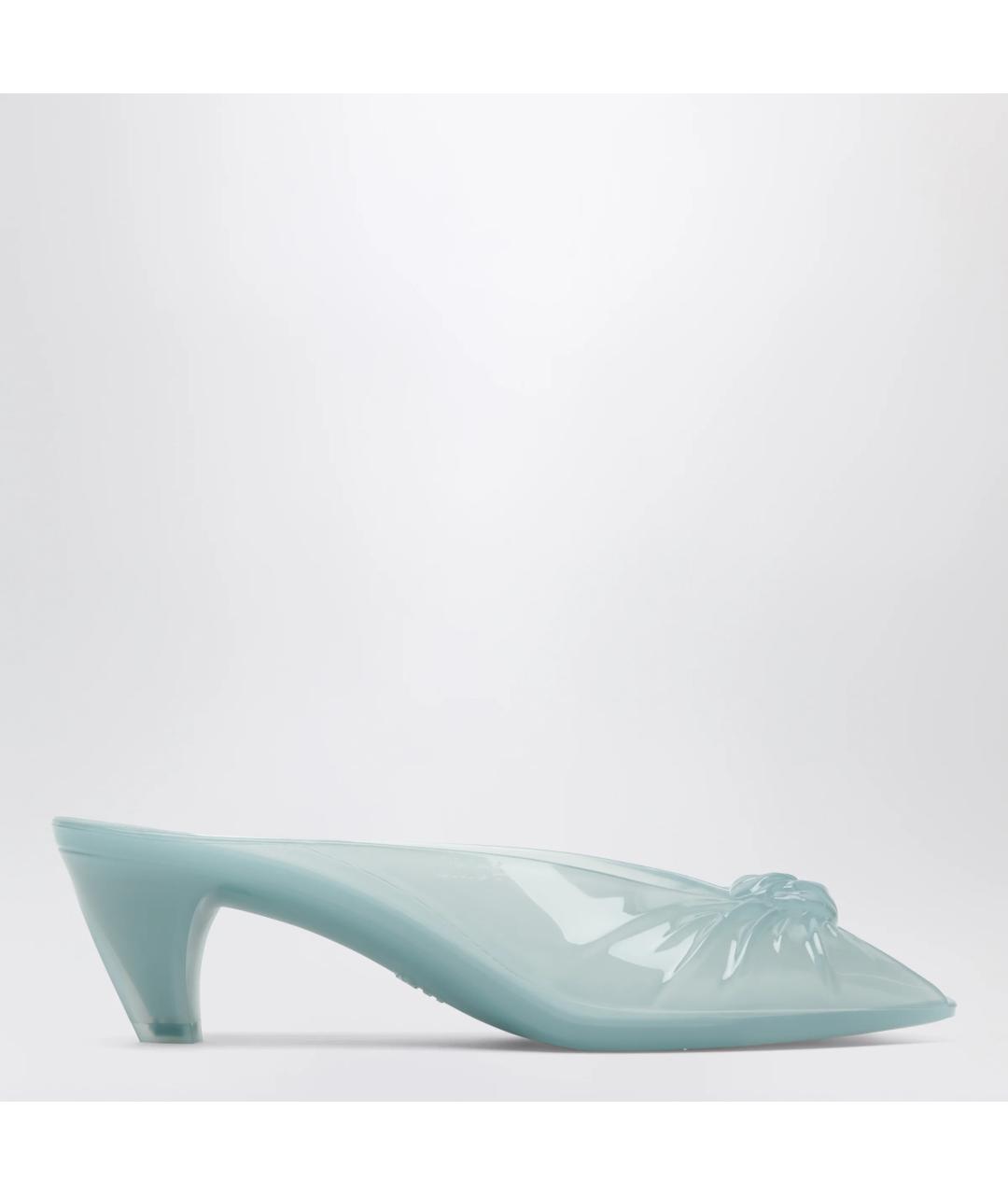 CHLOE Голубые резиновые мюли, фото 3