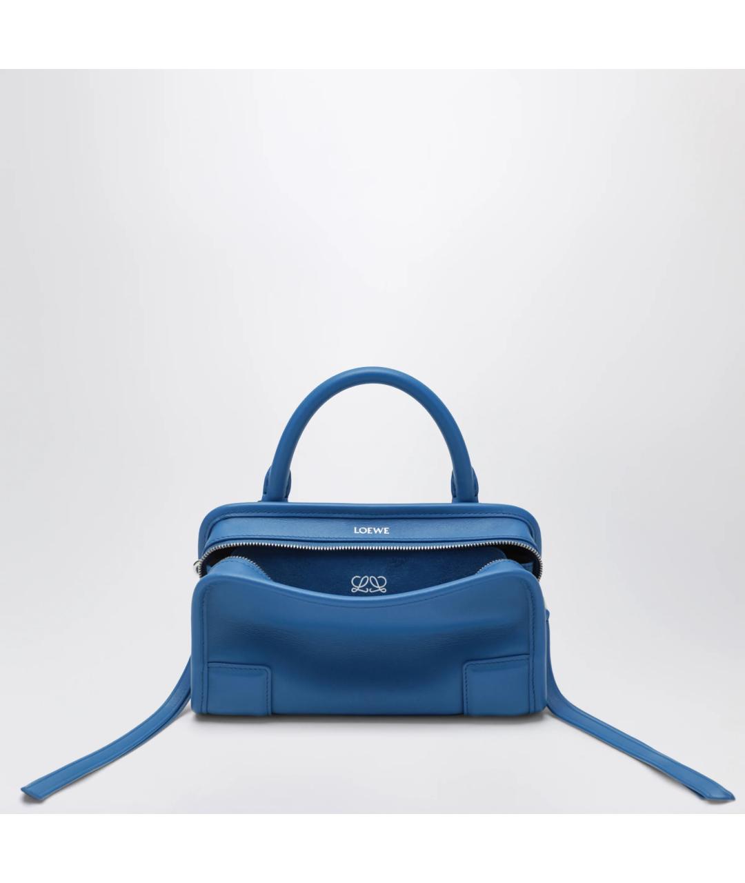 LOEWE Голубая кожаная сумка тоут, фото 3