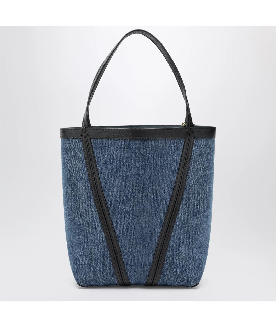 CHLOE Синяя деним сумка тоут, фото 2