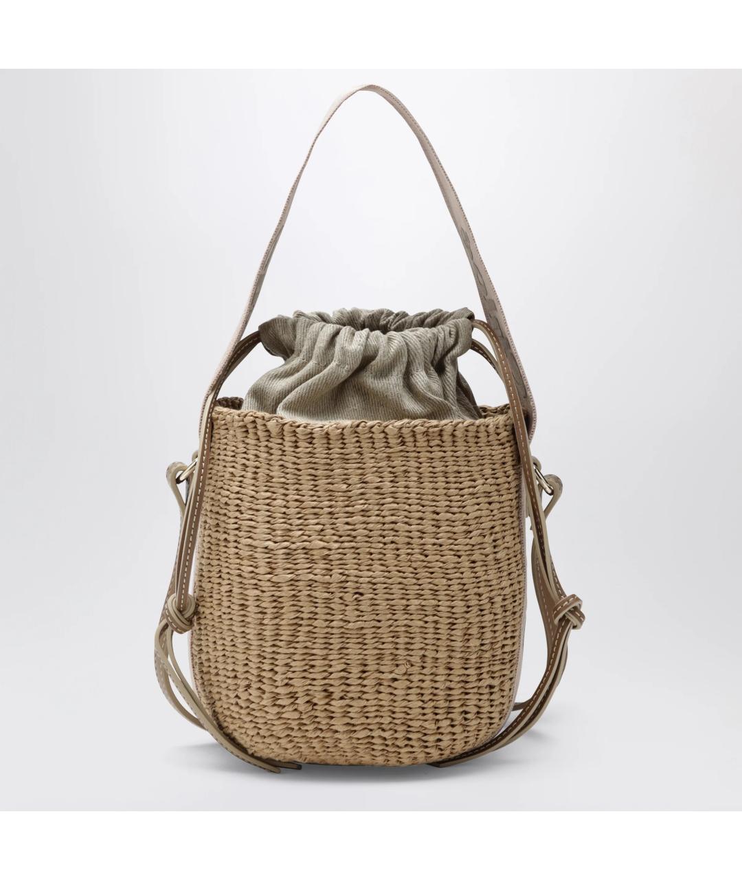 CHLOE Бежевая пелетеная сумка тоут, фото 2