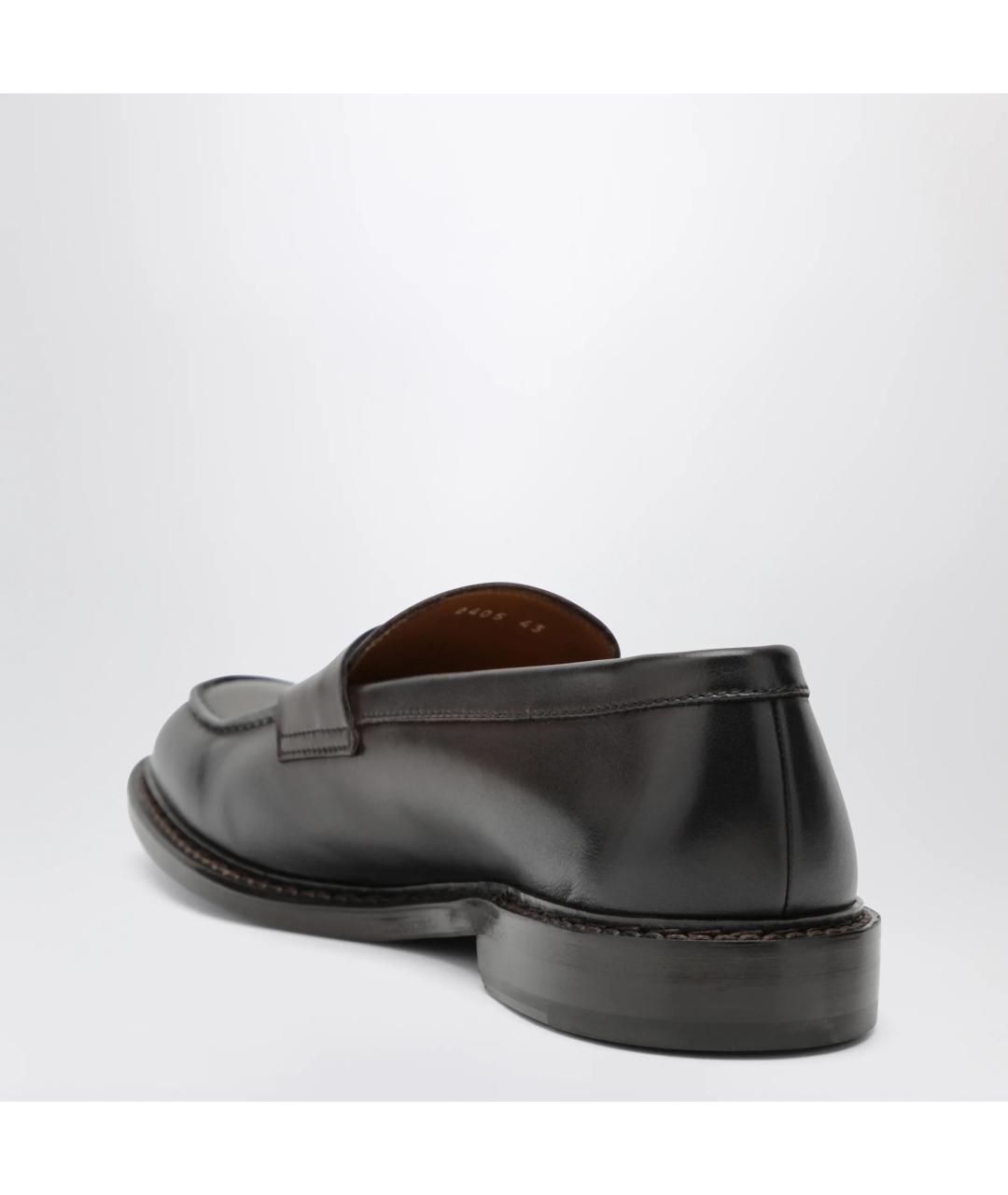 DOUCAL'S Коричневые кожаные лоферы, фото 2