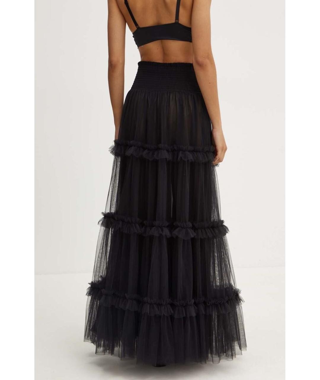 VERSACE JEANS COUTURE Черная юбка макси, фото 3
