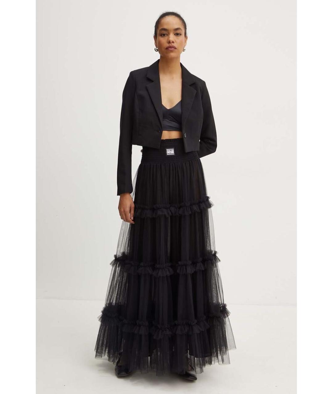 VERSACE JEANS COUTURE Черная юбка макси, фото 2