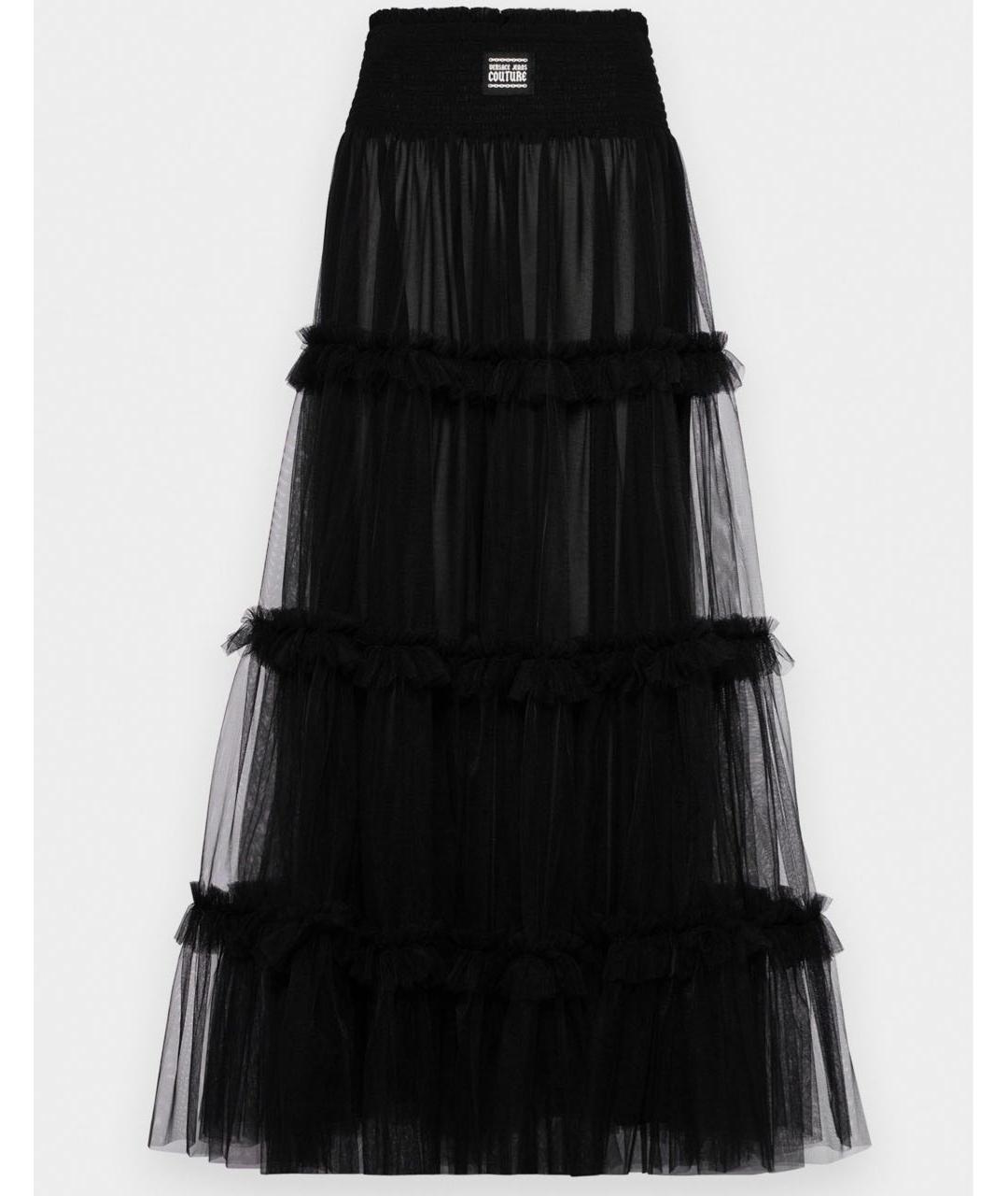 VERSACE JEANS COUTURE Черная юбка макси, фото 5