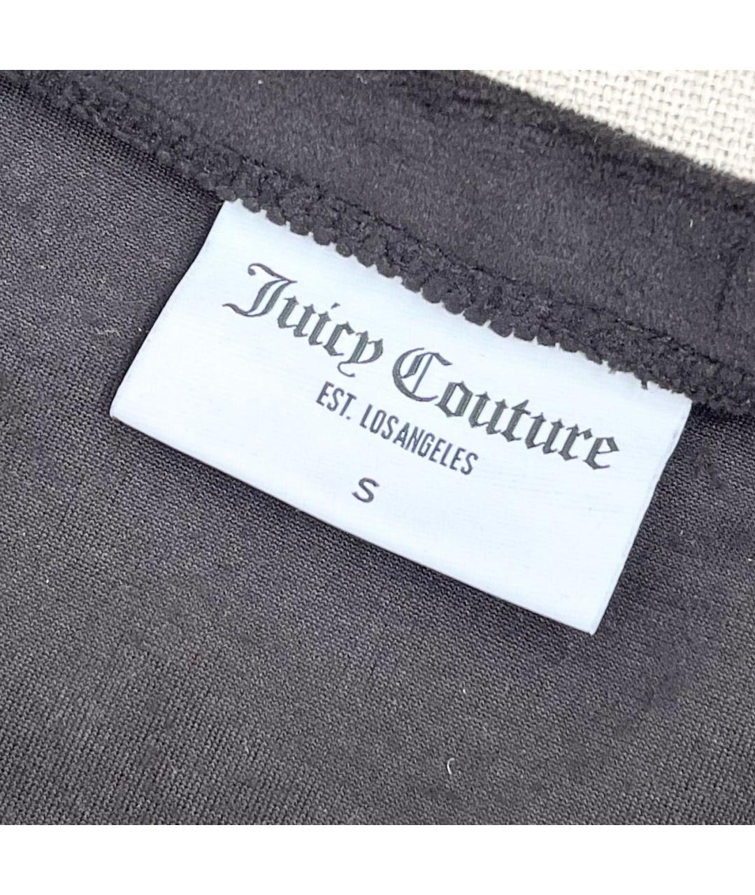 JUICY COUTURE Черная велюровая майка, фото 5