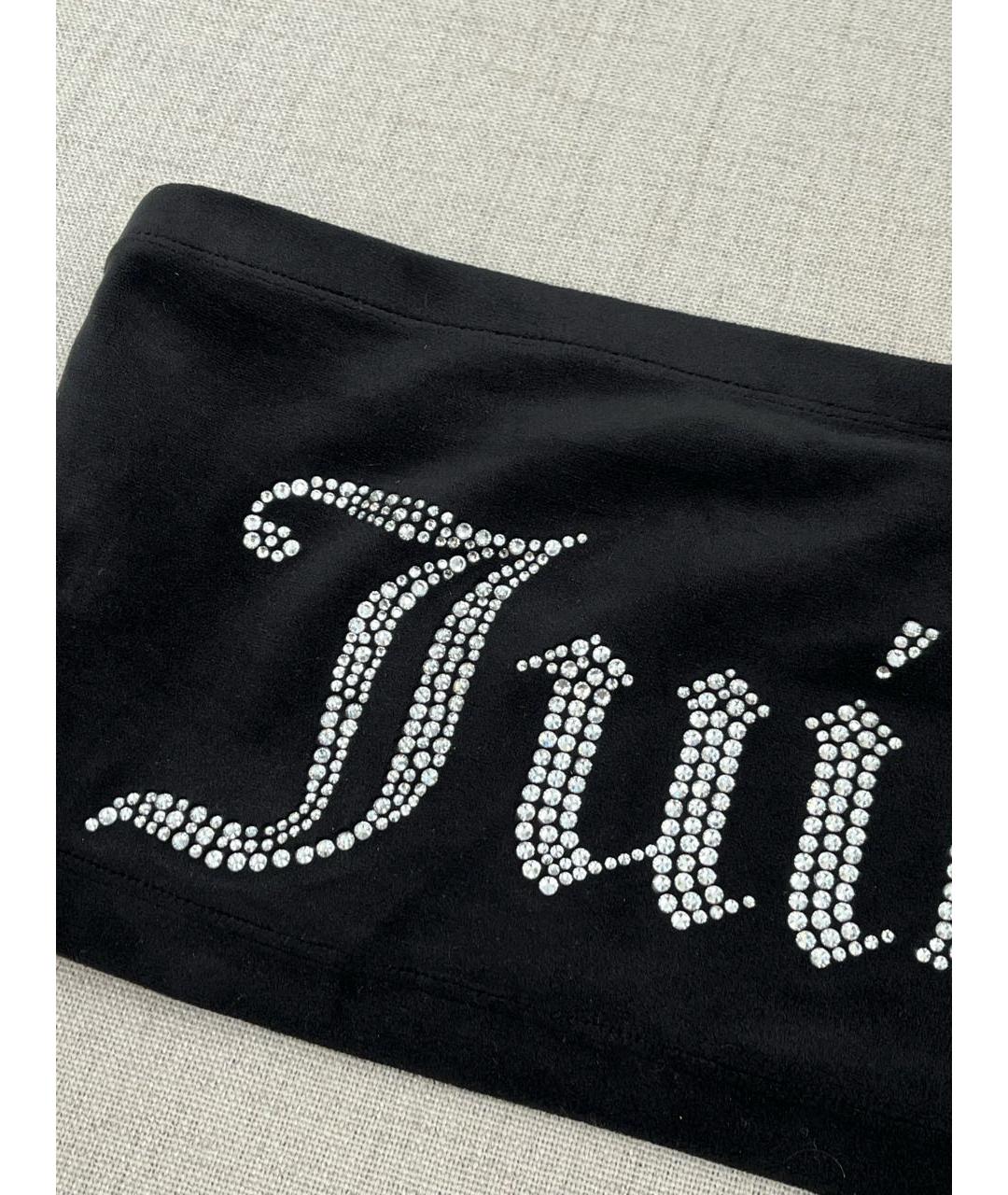 JUICY COUTURE Черная велюровая майка, фото 2