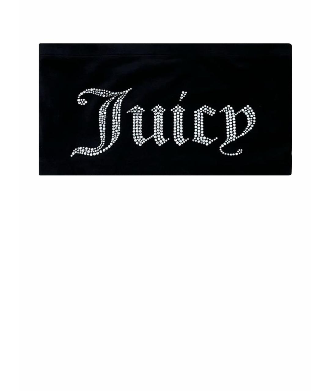 JUICY COUTURE Черная велюровая майка, фото 1