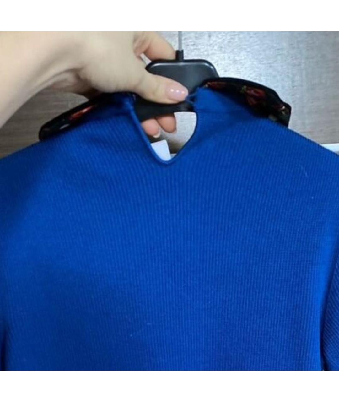 RED VALENTINO Синий хлопковый джемпер / свитер, фото 3