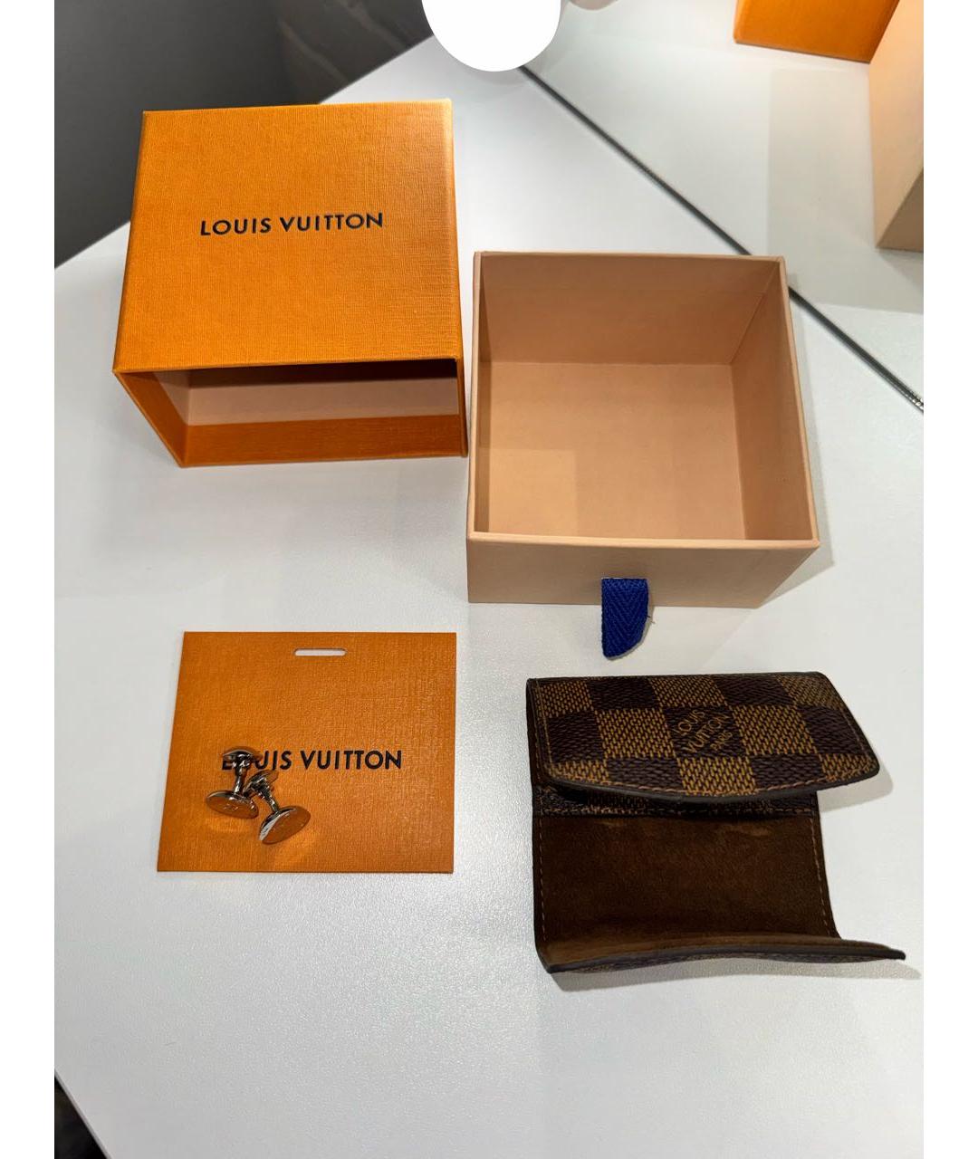 LOUIS VUITTON Серебряные запонки, фото 5