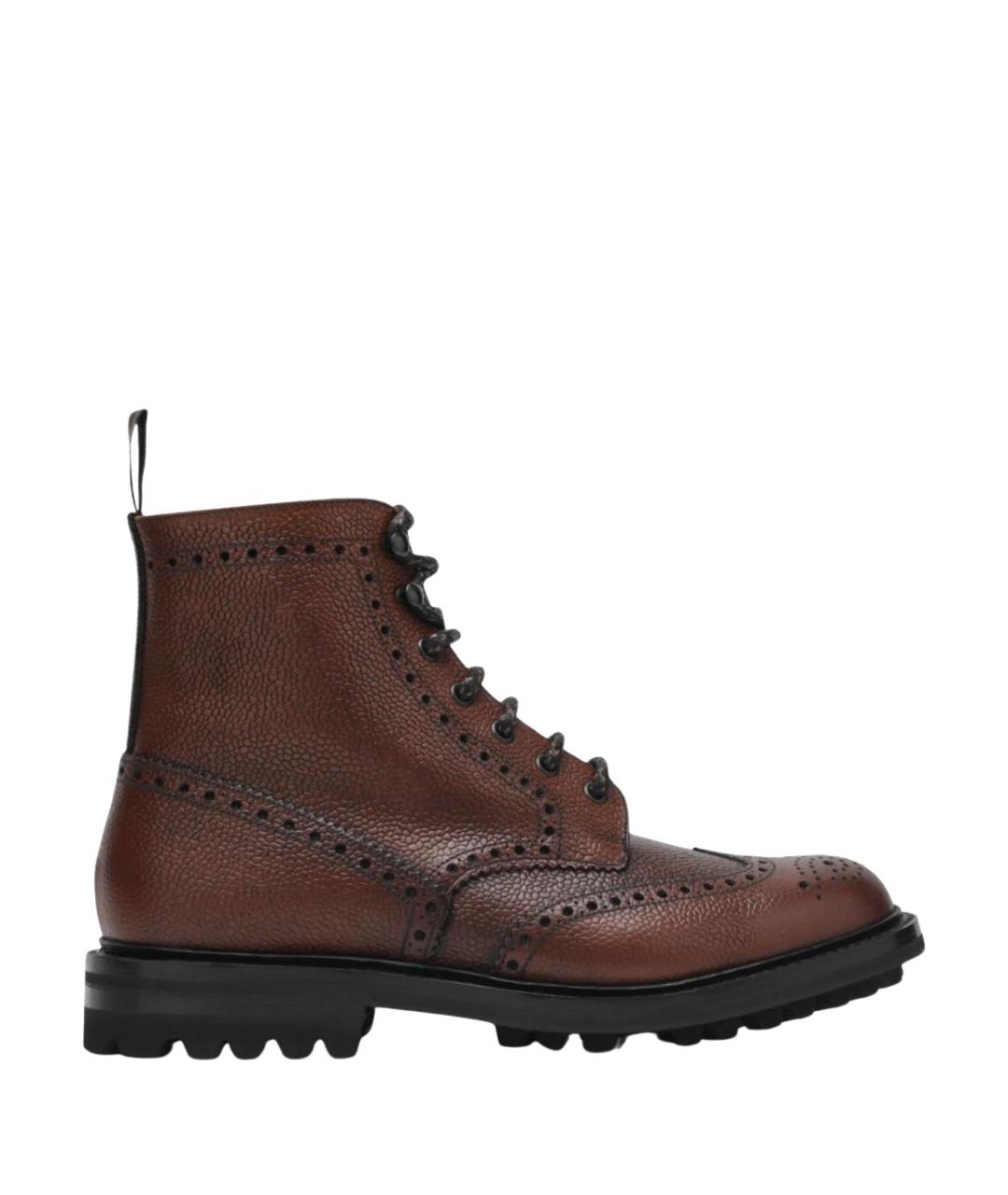 CHURCH'S Коричневые кожаные высокие ботинки, фото 1