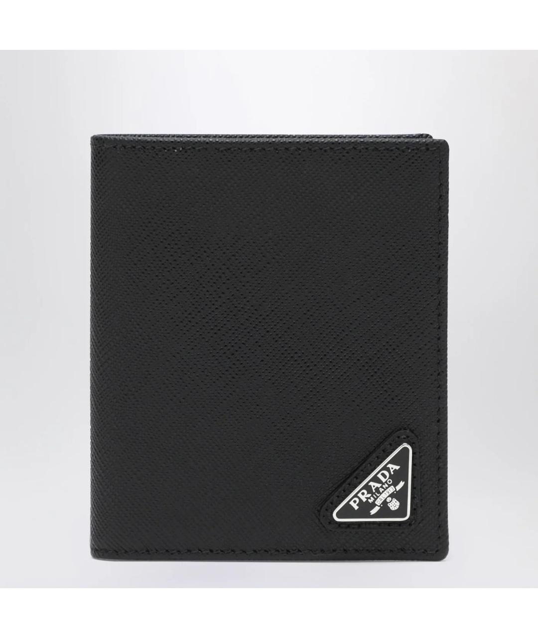 PRADA Черный кожаный кошелек, фото 3