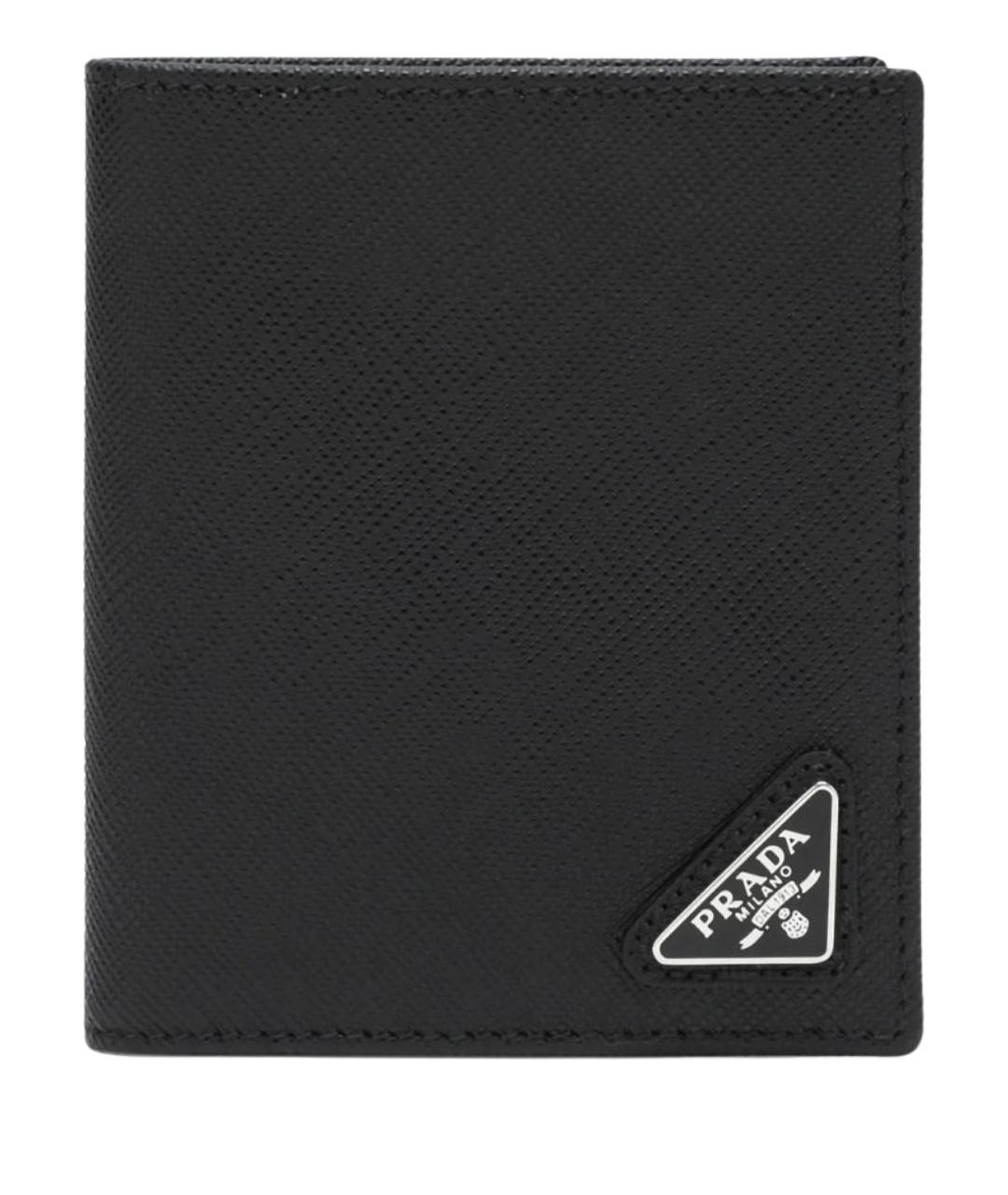 PRADA Черный кожаный кошелек, фото 1