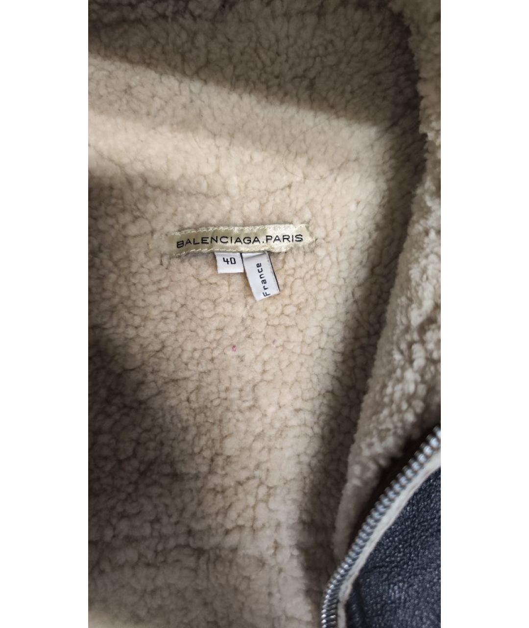 BALENCIAGA Коричневая кожаная дубленка, фото 3
