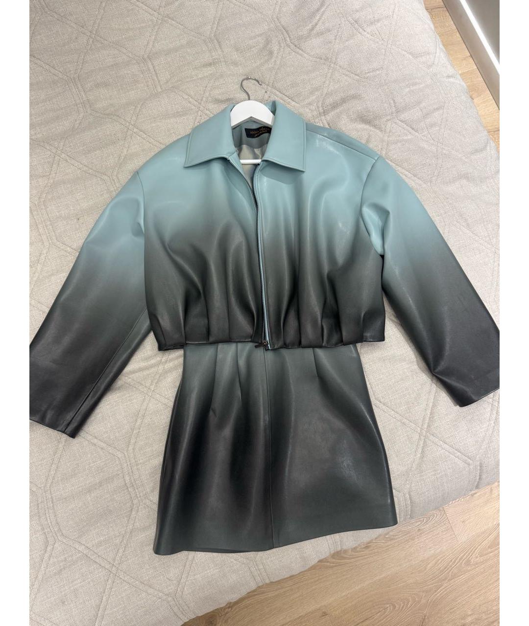 ANNA SUI Мульти кожаная юбка мини, фото 2