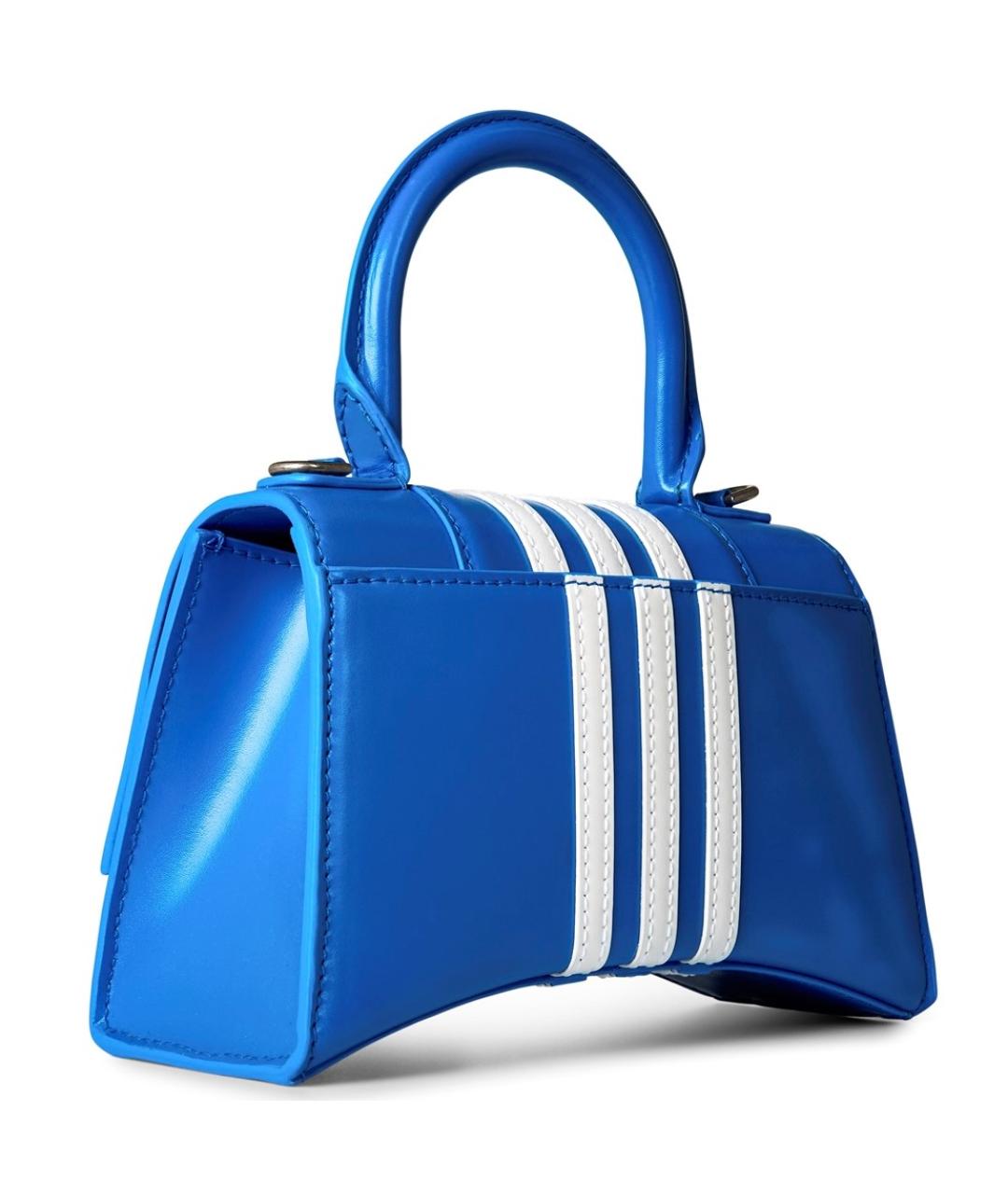 BALENCIAGA Синяя кожаная сумка с короткими ручками, фото 2