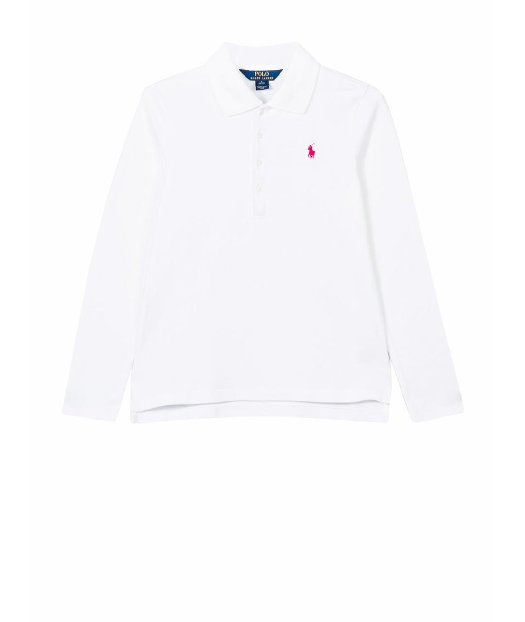 POLO RALPH LAUREN Белый хлопковый детская футболка / топ, фото 1