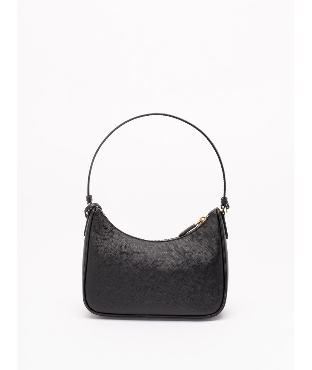 PRADA Черная кожаная сумка с короткими ручками, фото 2