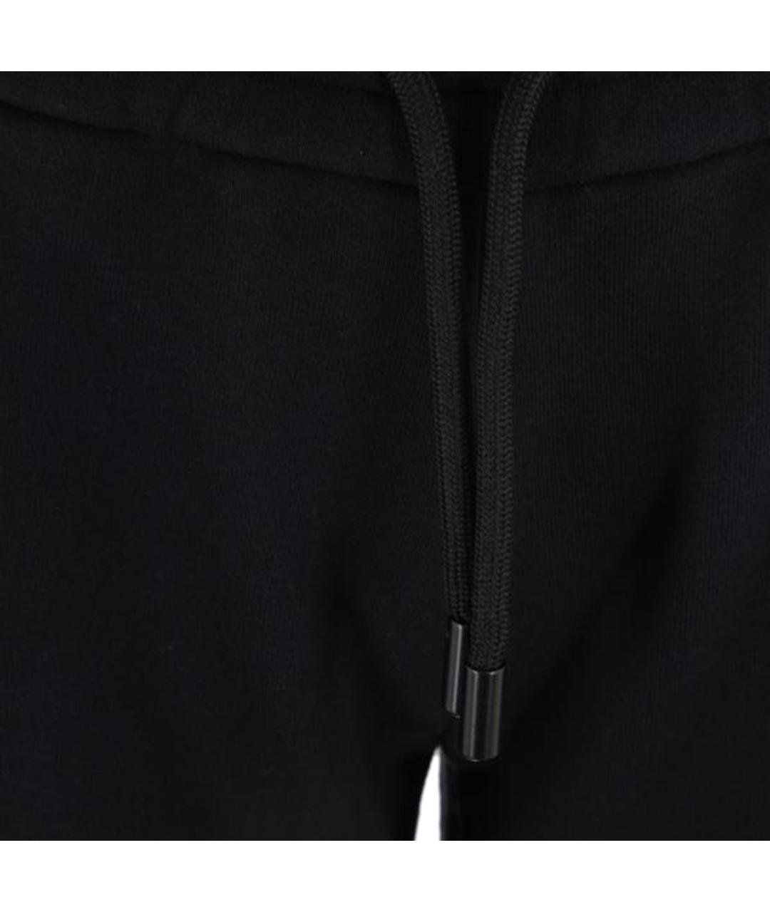 OFF-WHITE Черные хлопковые прямые брюки, фото 3