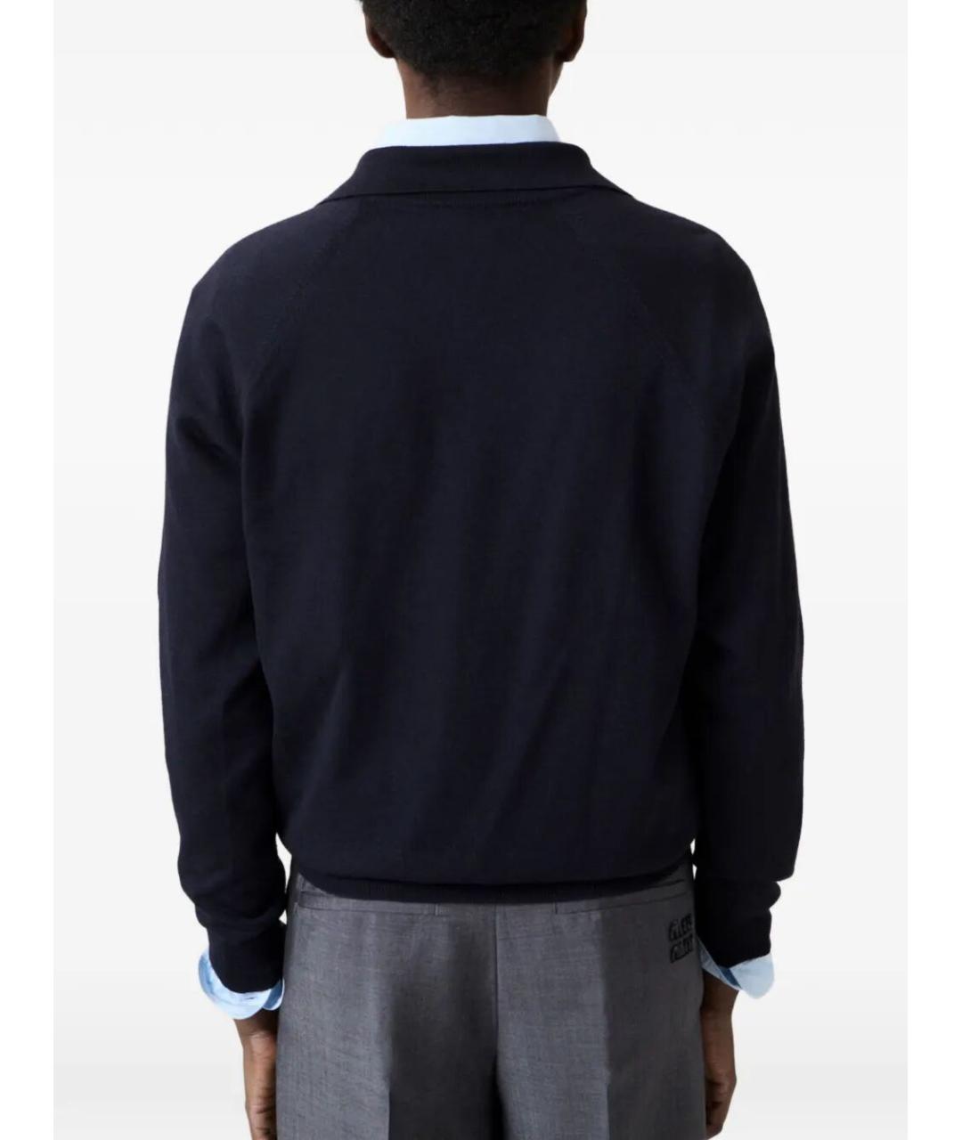 MIU MIU Темно-синий шерстяной джемпер / свитер, фото 3