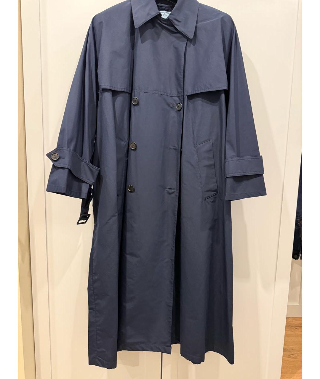 PRADA Темно-синий тренч/плащ, фото 3