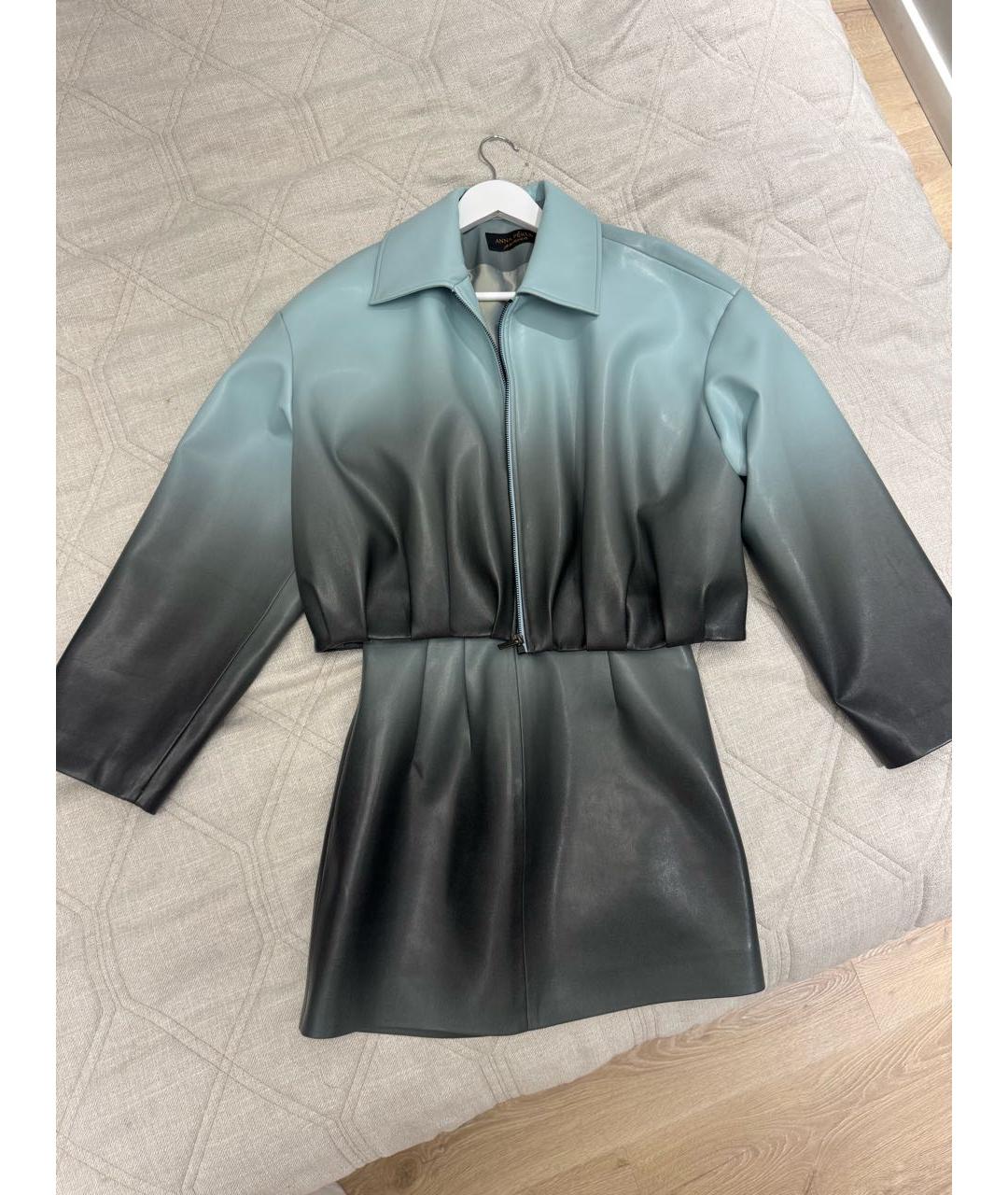 ANNA SUI Мульти кожаный костюм с юбками, фото 5