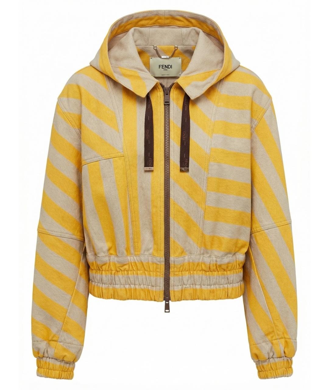 FENDI Зеленая хлопковая куртка, фото 1