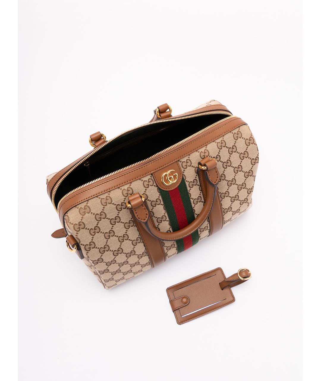 GUCCI Бежевая сумка тоут, фото 5