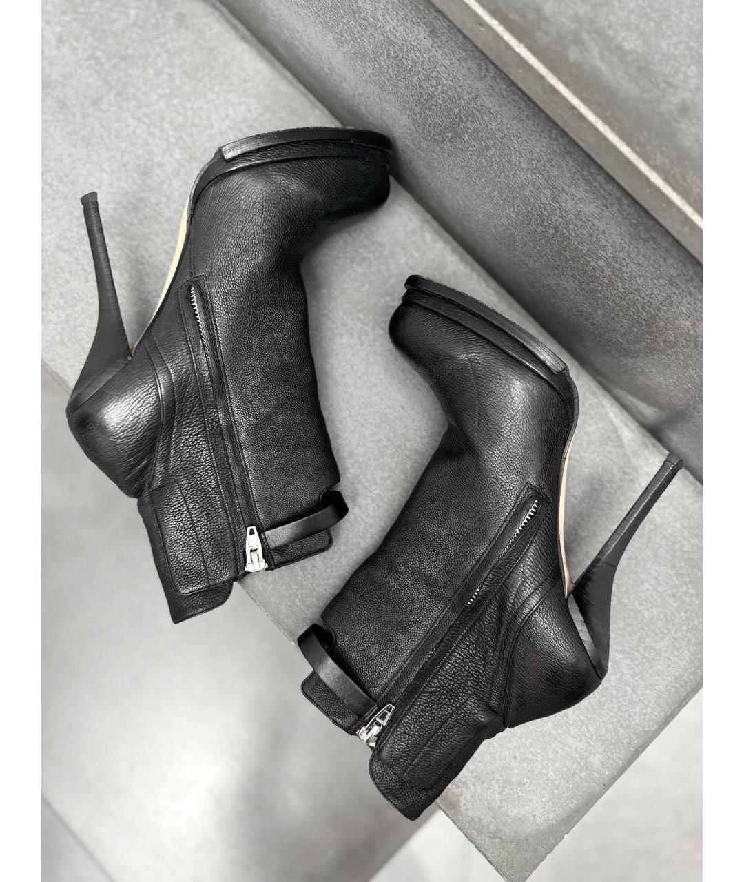 ALEXANDER WANG Черные кожаные ботильоны, фото 8