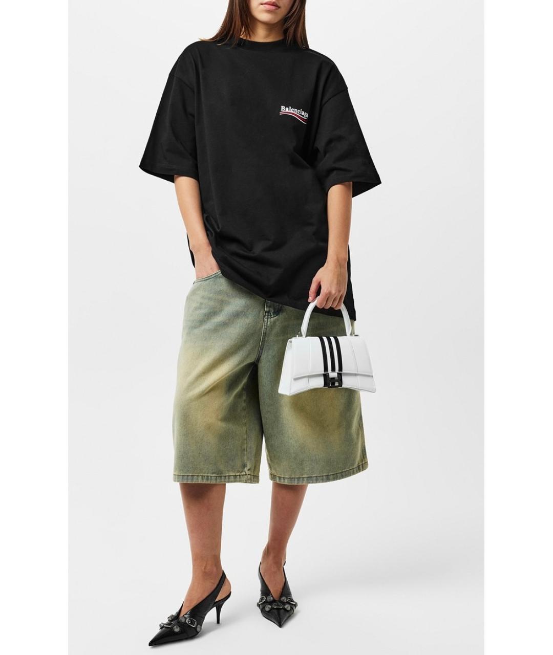 BALENCIAGA Белая кожаная сумка с короткими ручками, фото 8