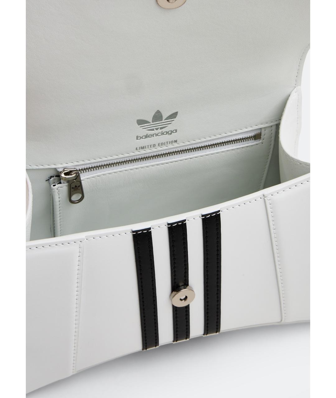 BALENCIAGA Белая кожаная сумка с короткими ручками, фото 6