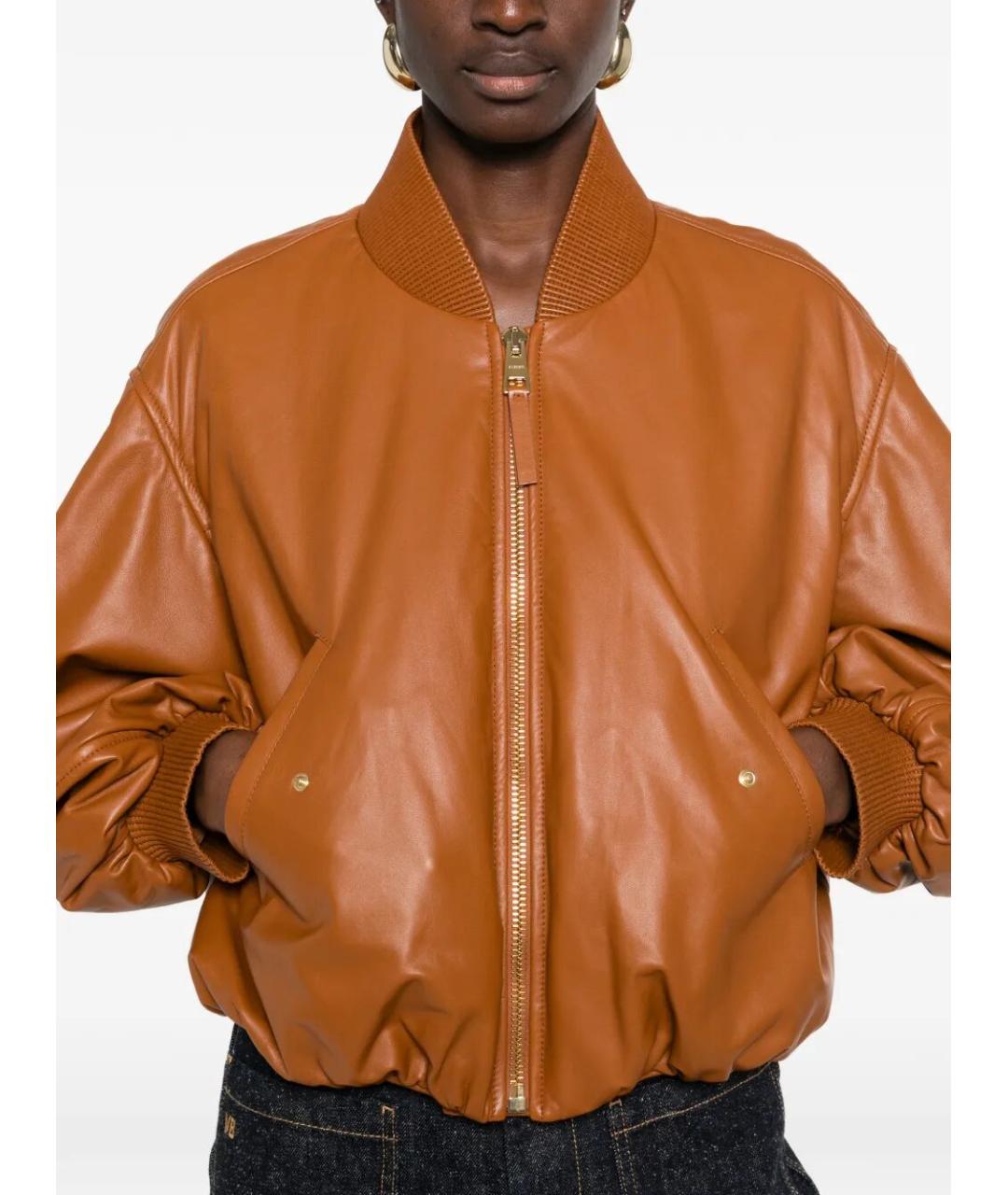 GIVENCHY Коричневая кожаная куртка, фото 4