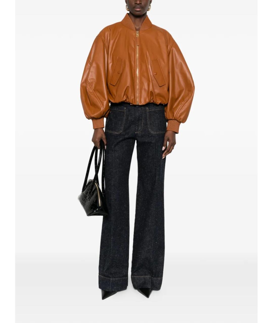 GIVENCHY Коричневая кожаная куртка, фото 2