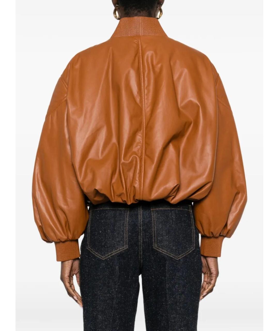 GIVENCHY Коричневая кожаная куртка, фото 3