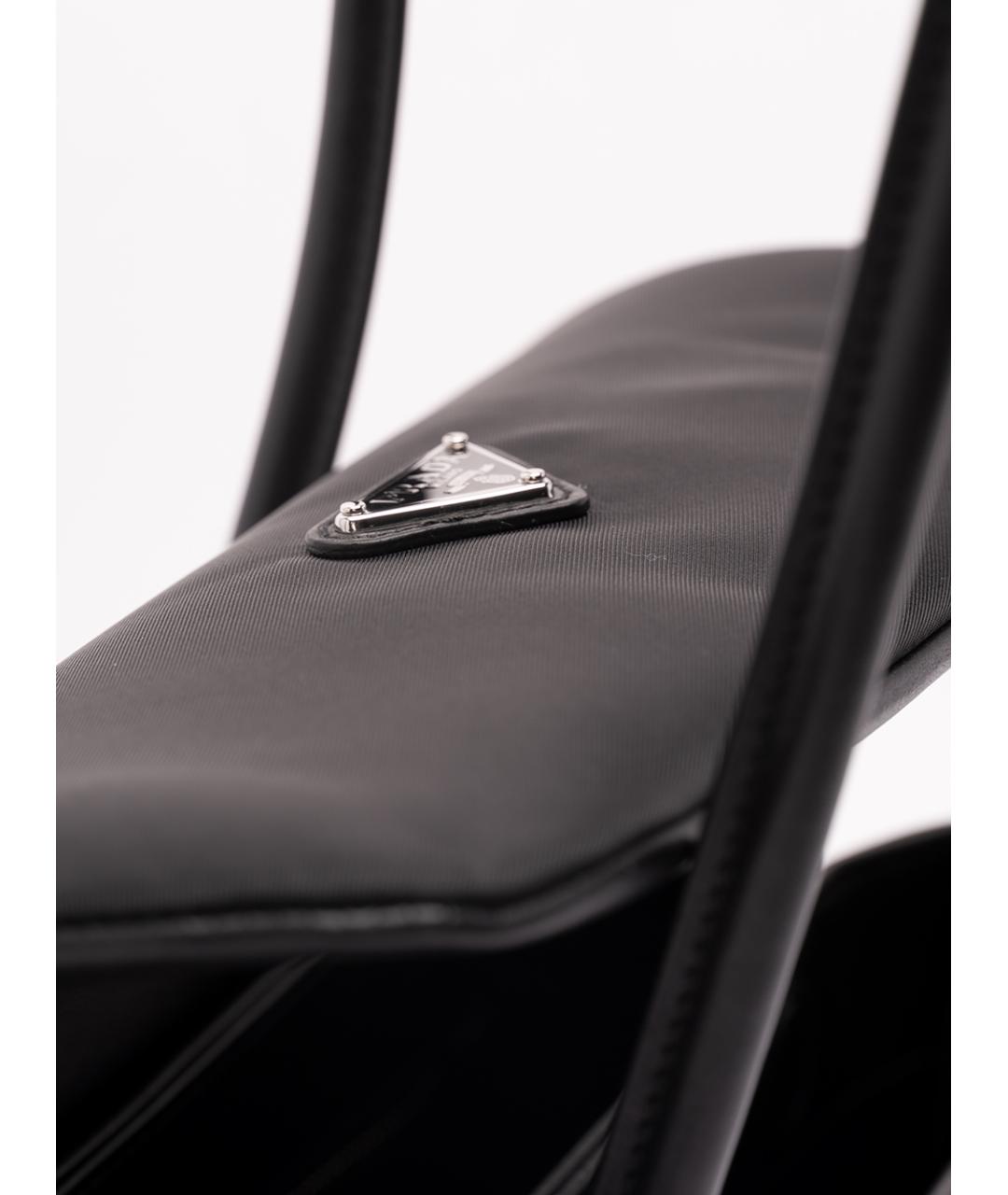 PRADA Черная кожаная сумка через плечо, фото 5