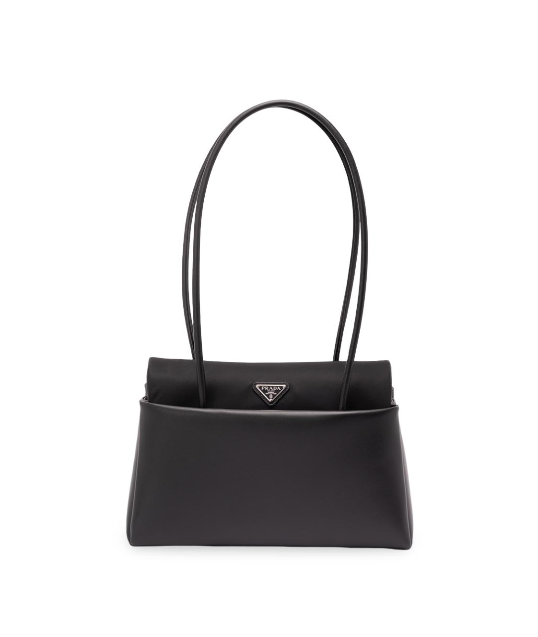 PRADA Черная кожаная сумка через плечо, фото 1