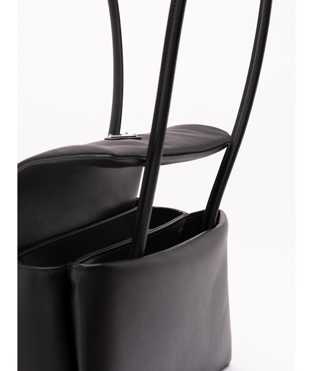 PRADA Черная кожаная сумка через плечо, фото 4