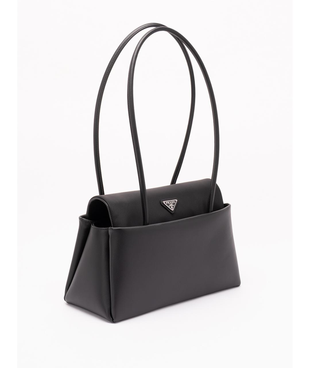 PRADA Черная кожаная сумка через плечо, фото 3