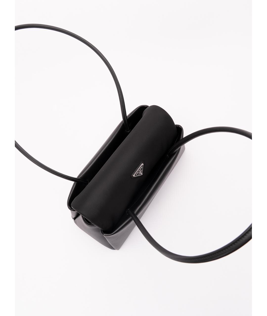 PRADA Черная кожаная сумка через плечо, фото 7