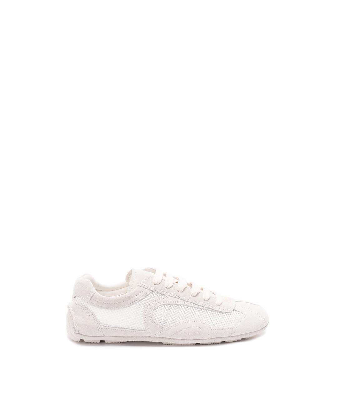 PRADA Белые кожаные кроссовки, фото 6