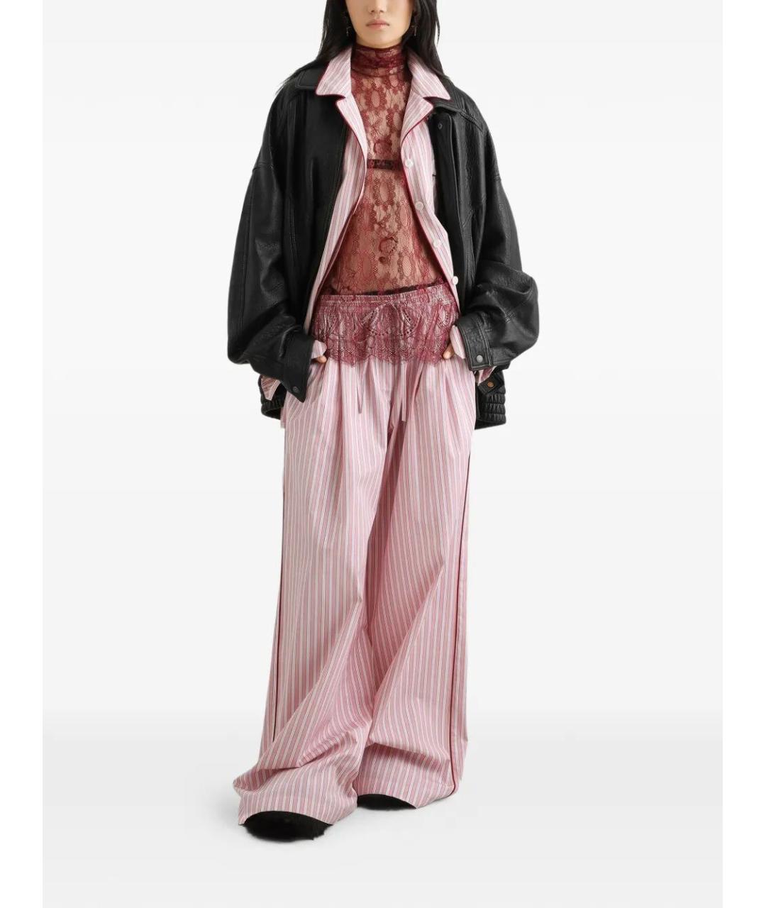 DOLCE&GABBANA Бордовая вискозная блузы, фото 2