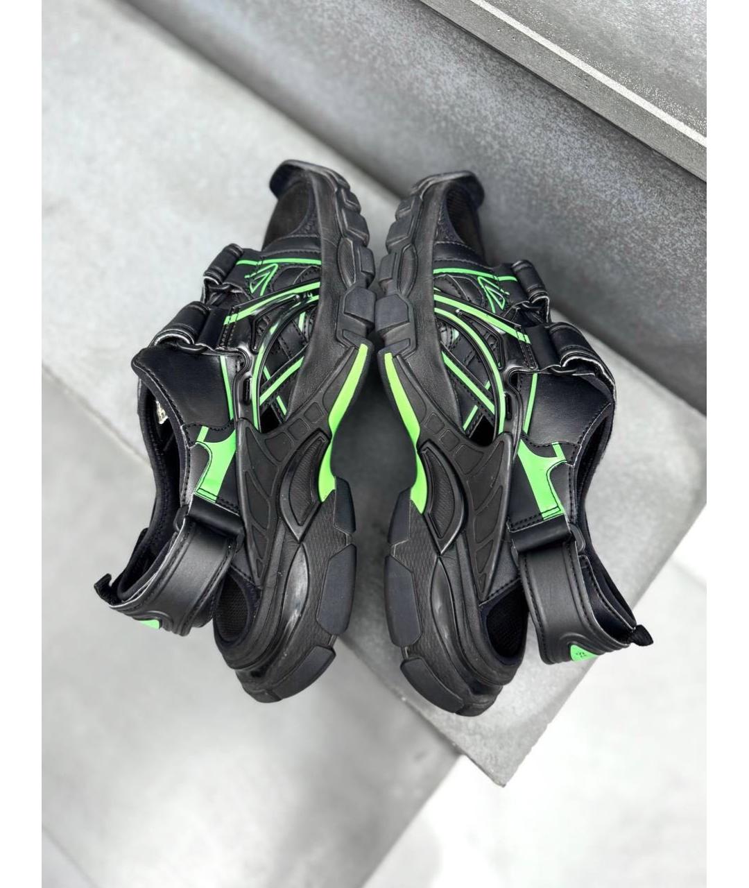 BALENCIAGA Черные кожаные сандалии, фото 6