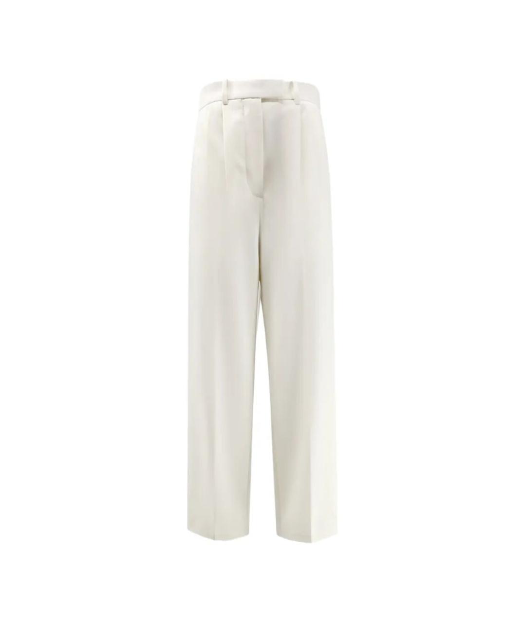 GIVENCHY Бежевые шерстяные прямые брюки, фото 1