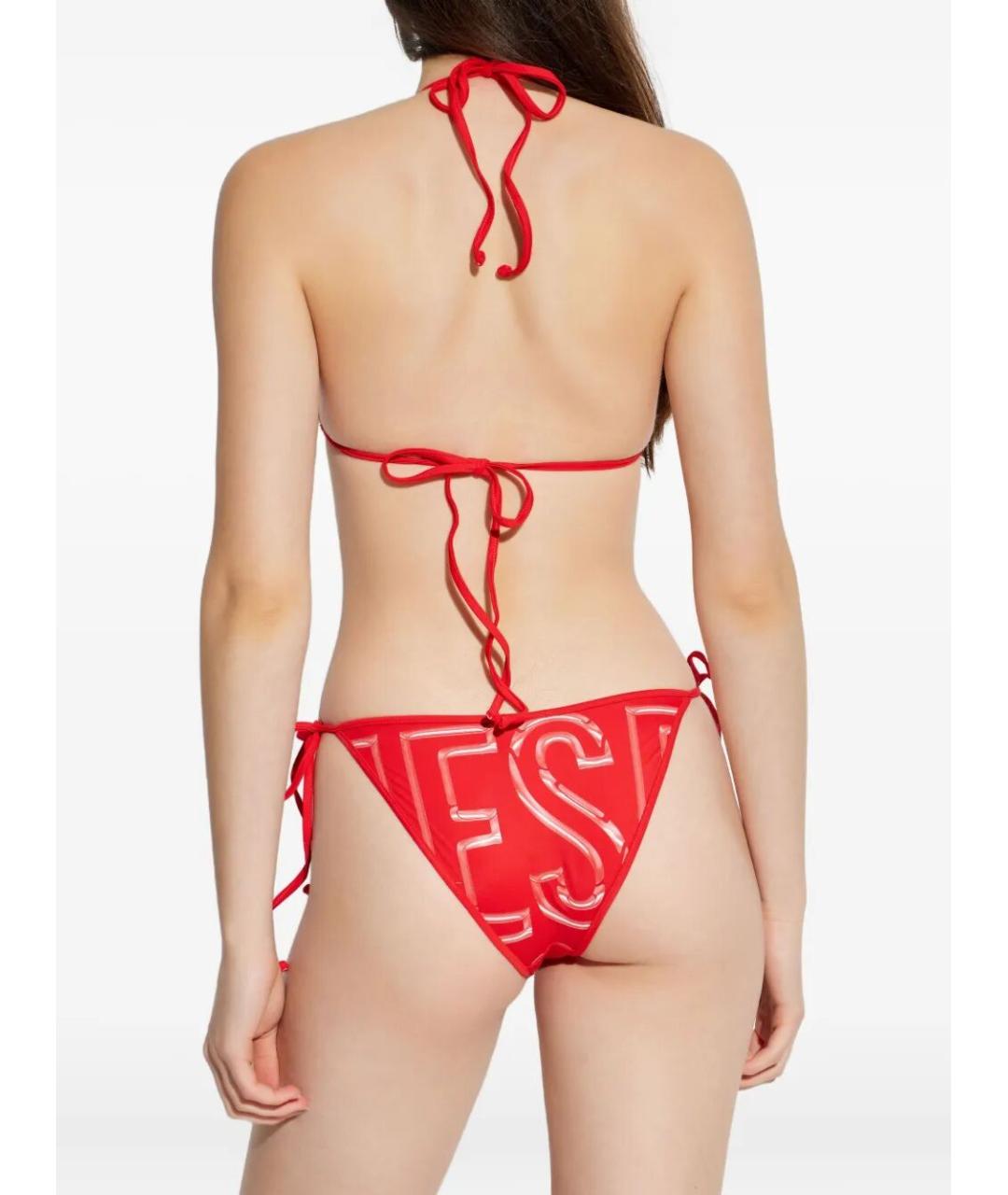 DIESEL Красный полиамидовый купальник, фото 3