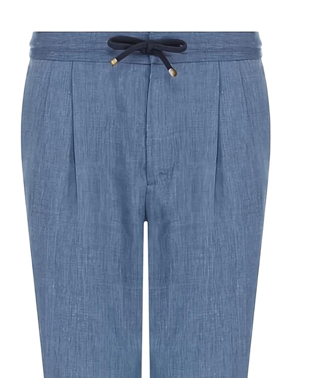 BRUNELLO CUCINELLI Льняные повседневные брюки, фото 2