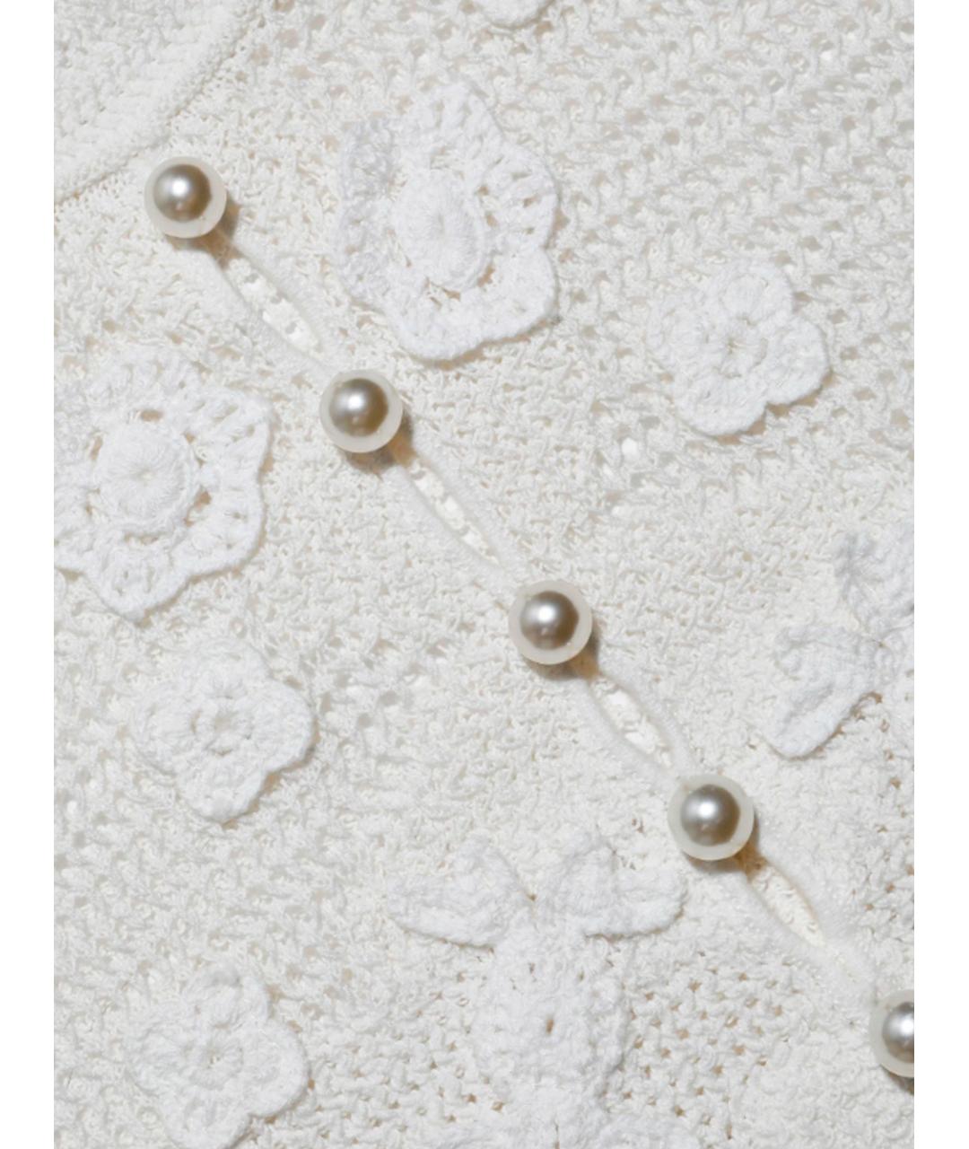 SELF-PORTRAIT Белая хлопковая блузы, фото 6