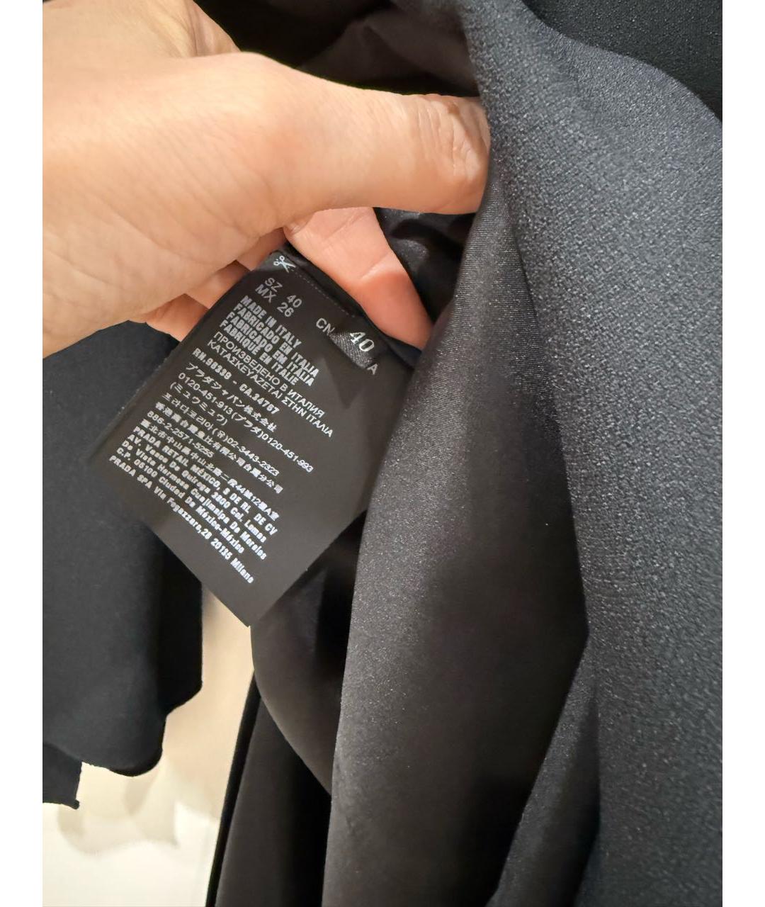 PRADA Черное коктейльное платье, фото 5