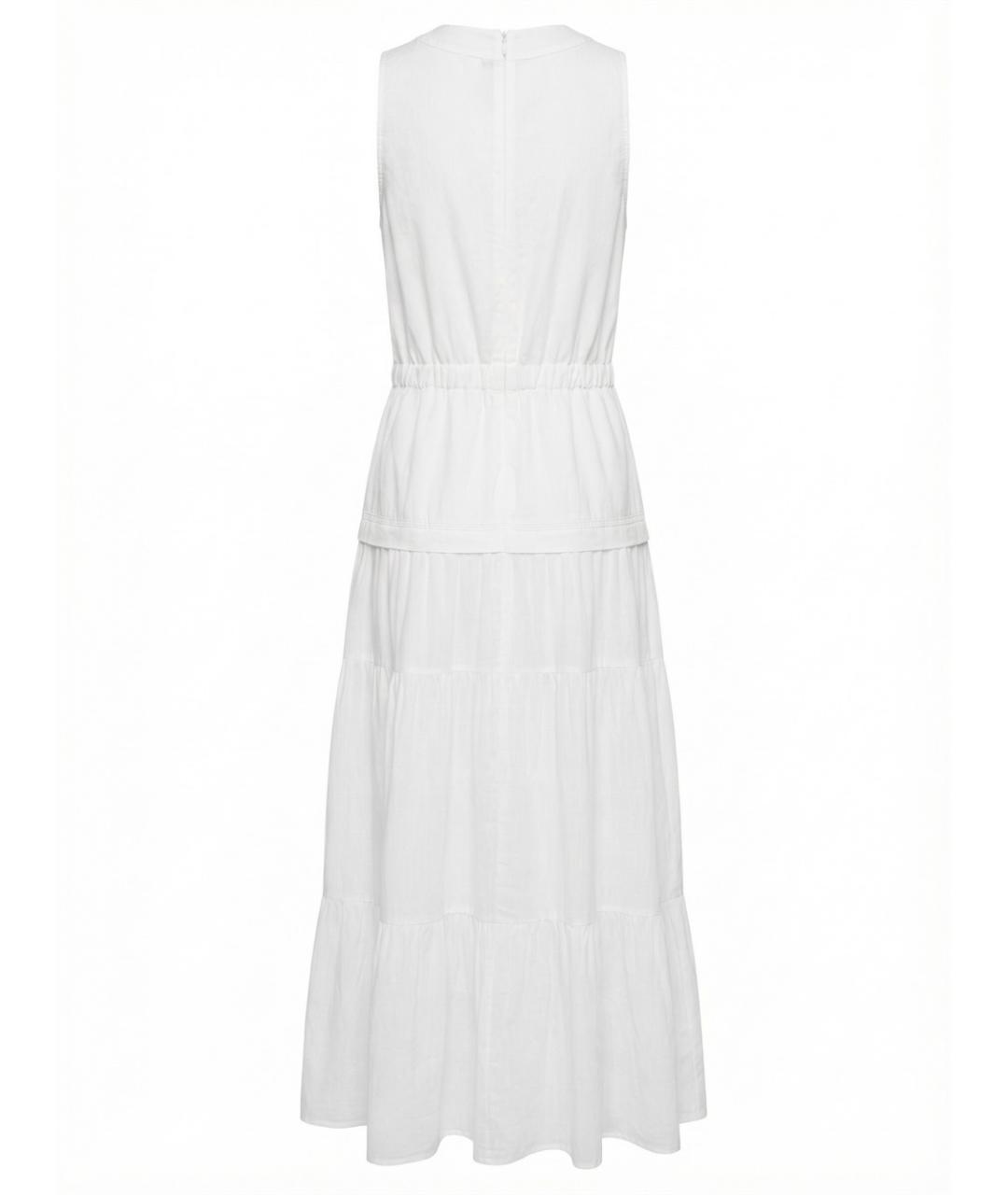 PINKO Белое хлопковое повседневное платье, фото 2