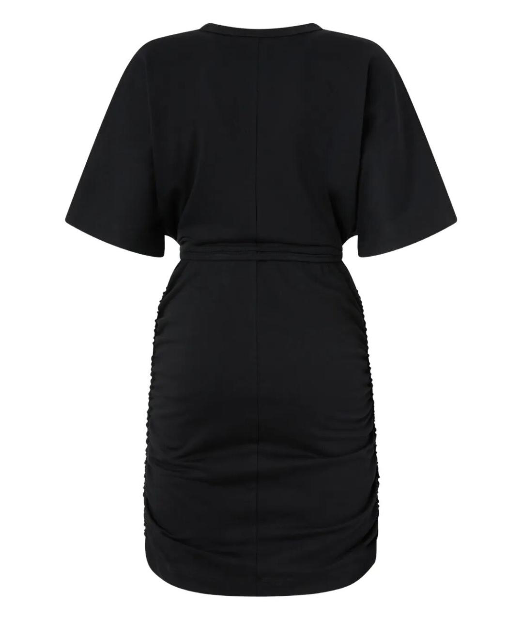 PINKO Черное хлопковое повседневное платье, фото 2