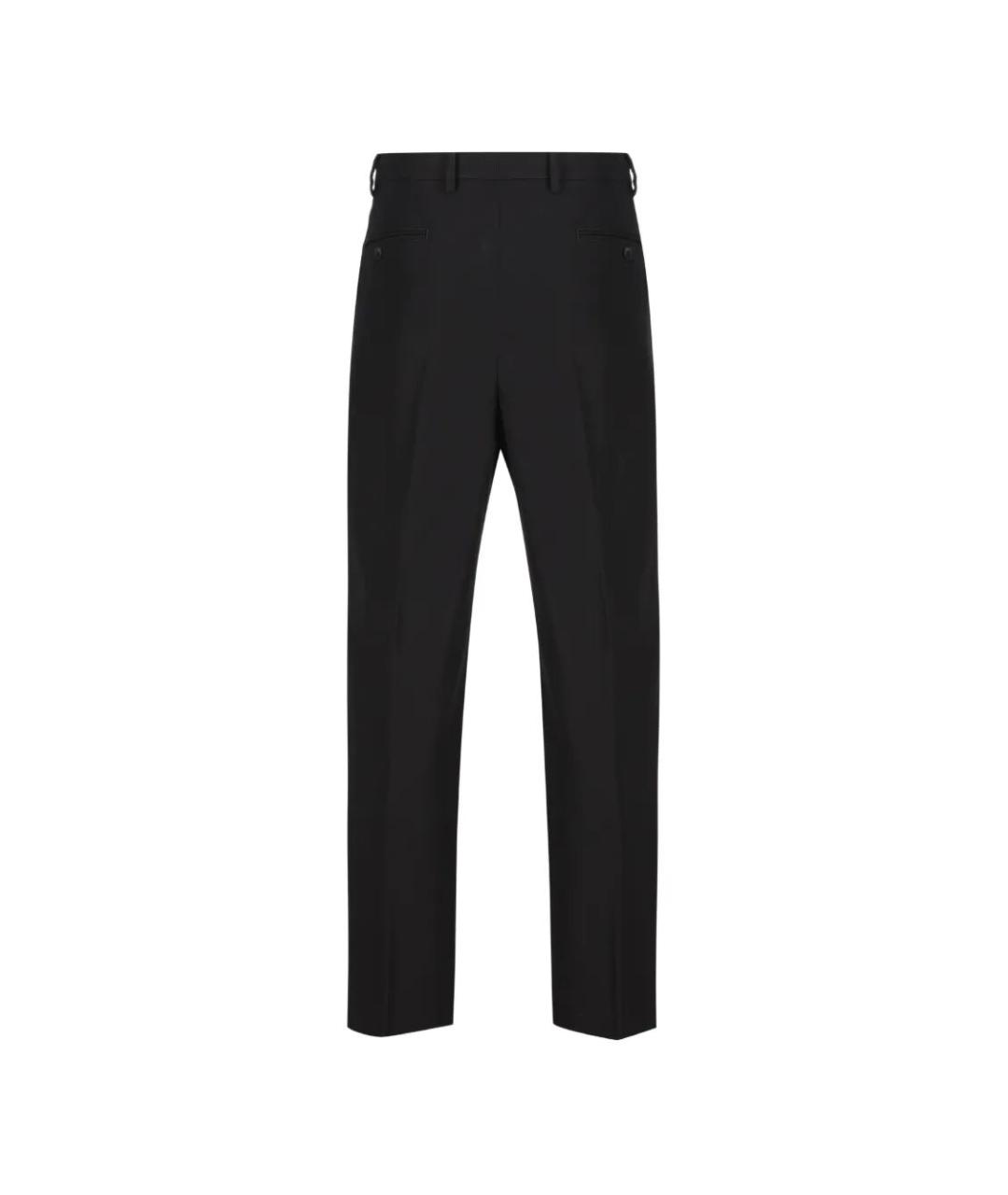 PRADA Черные хлопковые повседневные брюки, фото 2