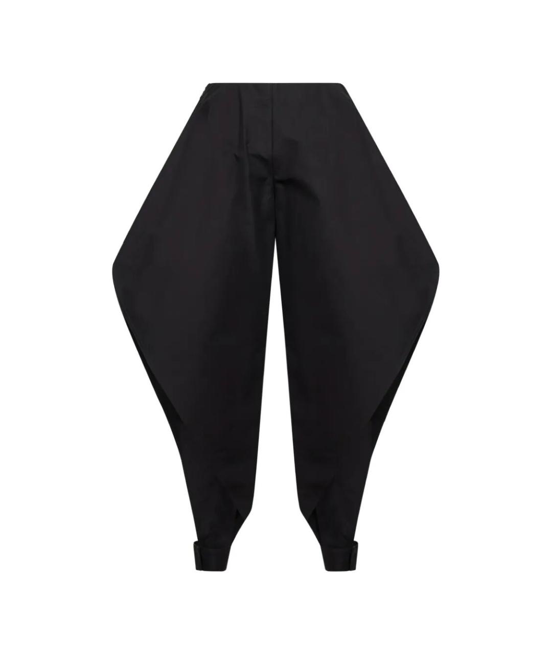 ALAIA Черные хлопковые брюки широкие, фото 1